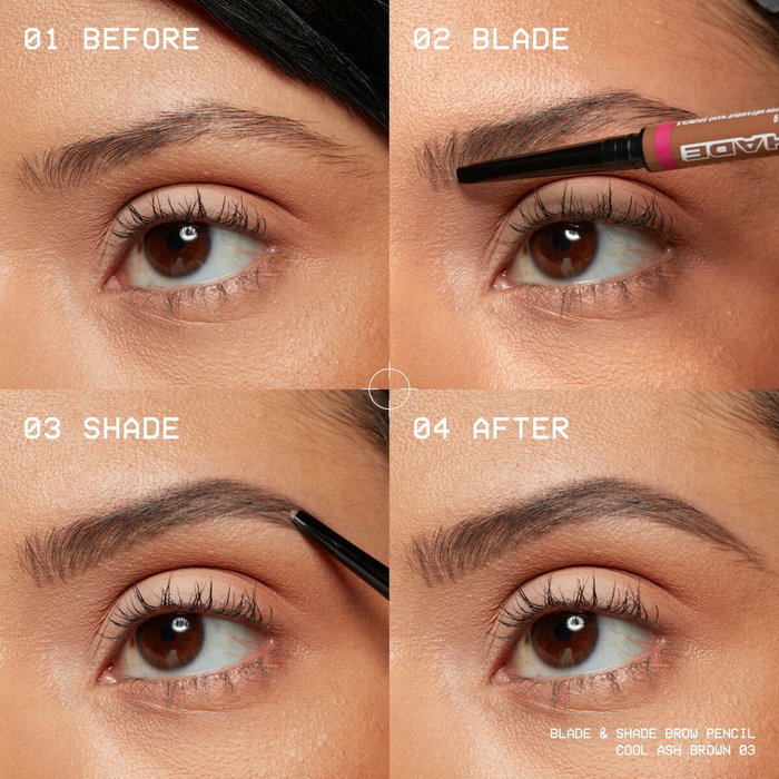 Nyx Professional Make Up BLADE & SHADE NANO Lápiz de cejas #06-Rich Auburn