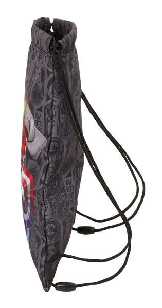 Bolsa Mochila con Cuerdas The Avengers Vendetta Negro 26 x 34 x 1 cm
