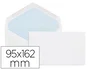 Liderpapel Sobre Blanco 95x162 mm Engomado Paquete 25 Unidades