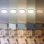 Philips Plafón Redondo LED Valen 32W Negro 4100 lm Luz Regulable 2200-6500K con Mando a Distancia - Ø541 x 28 mm