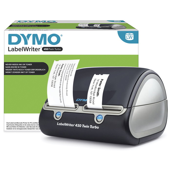 Dymo LabelWriter 450 Twin Turbo Negro, Plata Dymo LabelWriter 450 Twin Turbo Negro, Plata