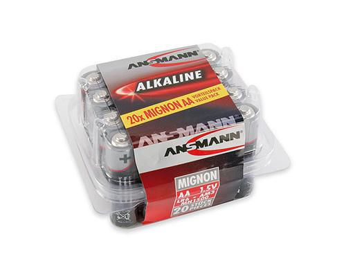 Ansmann Pilas Alcalinas Mignon AA LR 6 red-line Box de 20 unidades