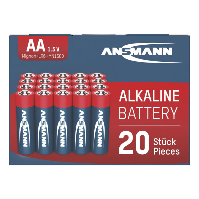 Ansmann Pilas Alcalinas Mignon AA LR 6 red-line Box de 20 unidades