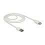 DeLOCK Cable de extensión USB 2.0 Tipo-A a Tipo-A de 2 m, Blanco