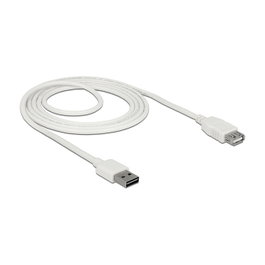DeLOCK Cable de Extensión EASY-USB 2.0 USB-A a USB-A 2 m Blanco