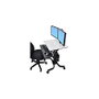 Ergotron WorkFit-C Dual Sit-Stand Negro, Gris