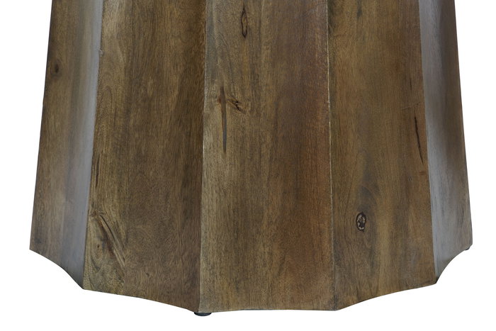 DKD Home Decor Mesa Comedor Beige Marron Mango Marmol 120 x 120 x 78 cm