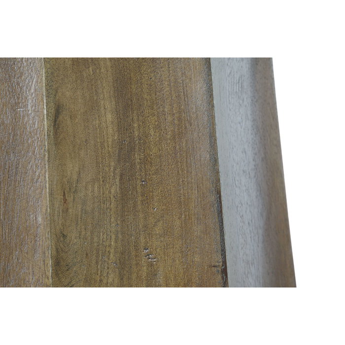 DKD Home Decor Mesa de Comedor Mango y Mármol 120x120x78 Beige