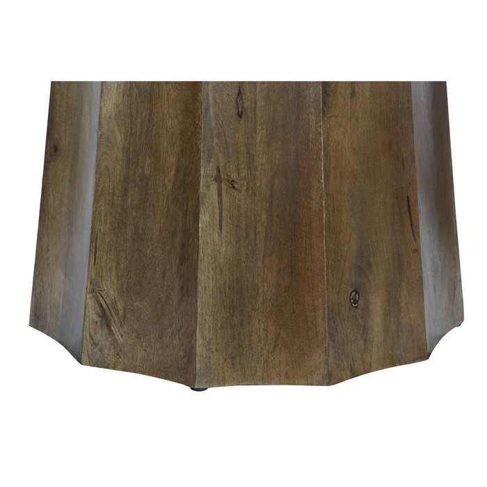 DKD Home Decor Mesa de Comedor Mango y Mármol 120x120x78 Beige