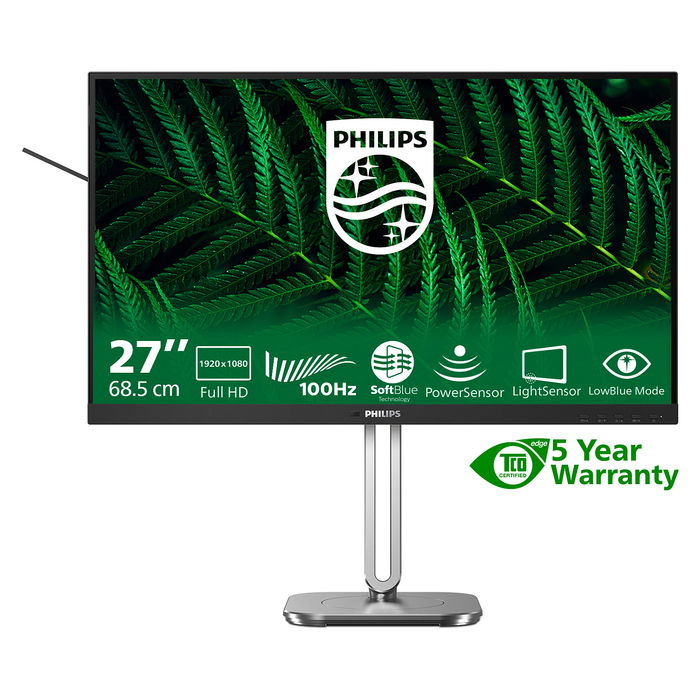 Philips 27B2G5200 Monitor 27" Full HD IPS 100Hz HDMI DP USB Antracita