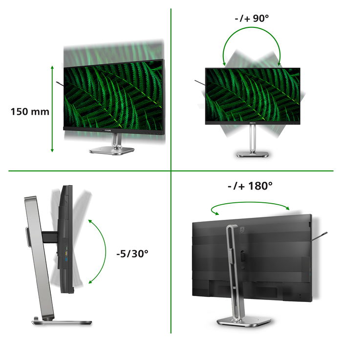 Philips 27B2G5200 Monitor 27" Full HD IPS 100Hz HDMI DP USB Antracita