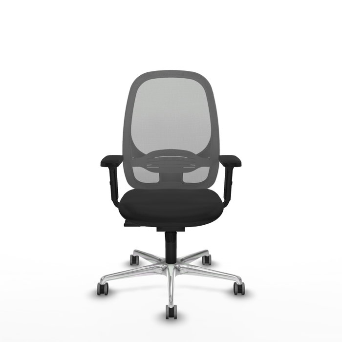 PIQUERAS Y CRESPO Silla de oficina Cilanco con mecanismo Sincro, Negro y Gris PIQUERAS Y CRESPO Silla de oficina Cilanco con mecanismo Sincro, Negro y Gris