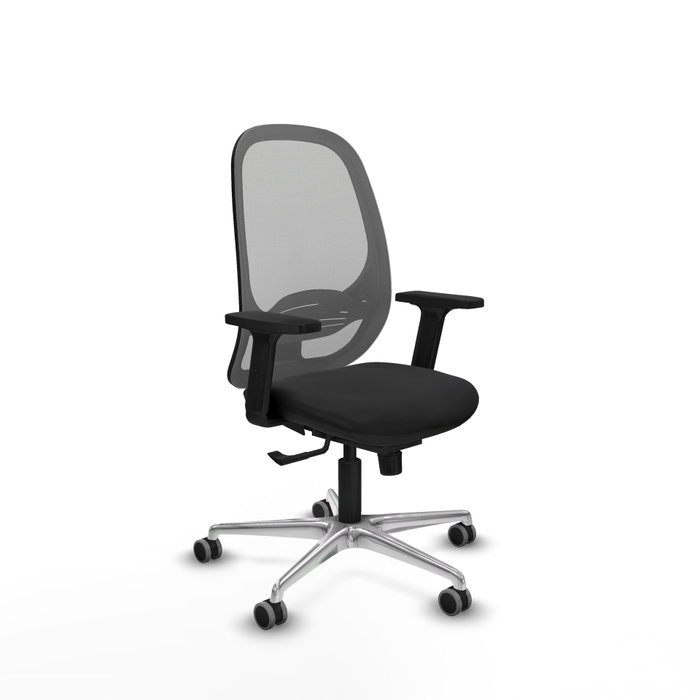 PIQUERAS Y CRESPO Silla de oficina Cilanco con mecanismo Sincro, Negro y Gris PIQUERAS Y CRESPO Silla de oficina Cilanco con mecanismo Sincro, Negro y Gris
