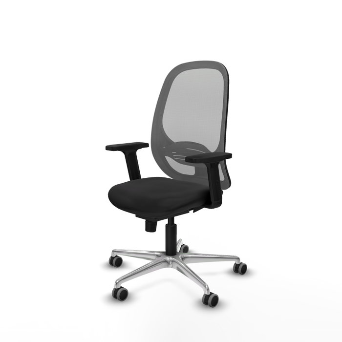 PIQUERAS Y CRESPO Silla de oficina Cilanco con mecanismo Sincro, Negro y Gris PIQUERAS Y CRESPO Silla de oficina Cilanco con mecanismo Sincro, Negro y Gris