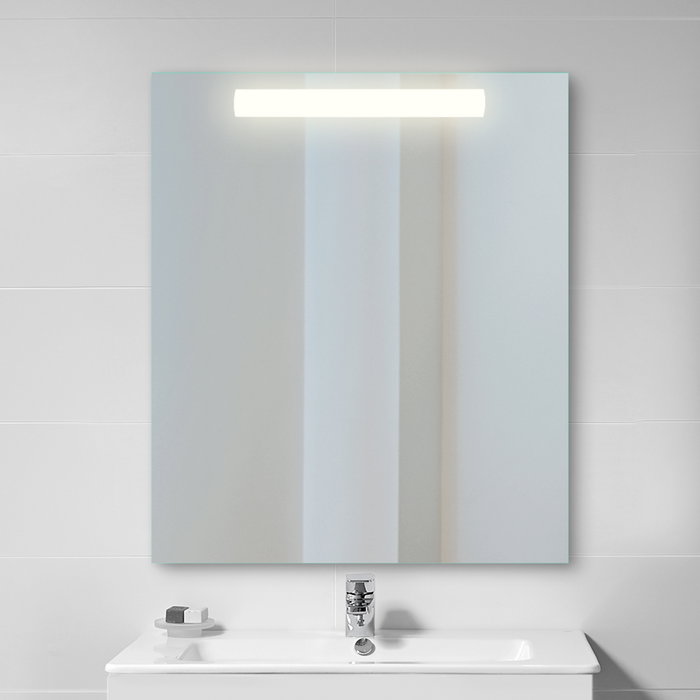 Emuca Espejo de baño Pegasus con iluminación LED frontal 600x700mm