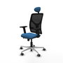 PIQUERAS Y CRESPO Silla de oficina Motilla con mecanismo Sincro/Traslack Azul claro