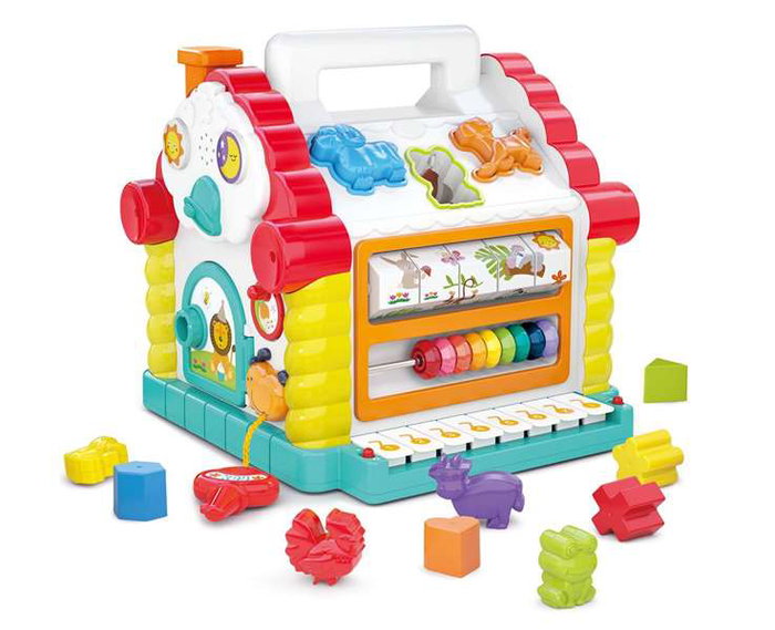 Hola Casa de bloques y actividades infantiles con luces y sonidos
