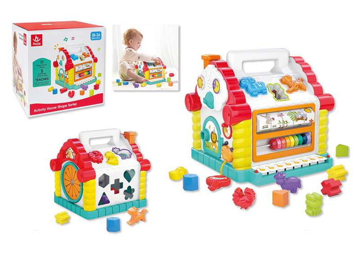 Hola Casa de bloques y actividades infantiles con luces y sonidos