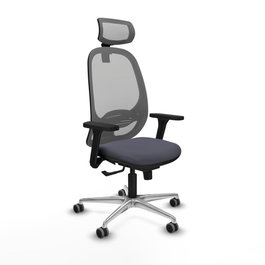 PIQUERAS Y CRESPO Silla de Oficina Cilanco con Mecanismo Sincro Gris