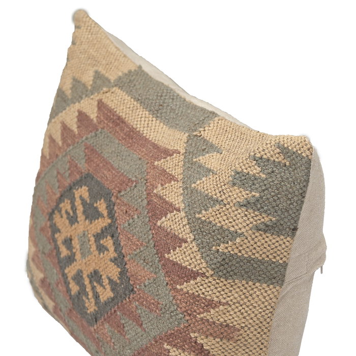 DKD Home Decor Cojín Lana y Yute Kilim 40x60 cm (Pack de 2)