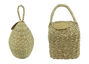 DKD Home Decor Sujeta puertas de fibra 15x15x24 Asa natural surtido de 2