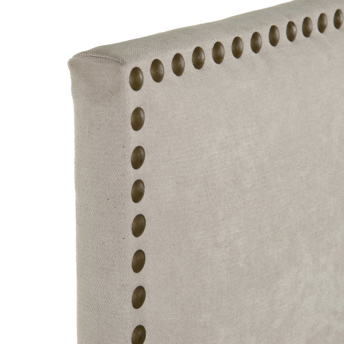 Cabecero Beige Grisáceo Tejido-Madera 160 X 4 X 80 cm