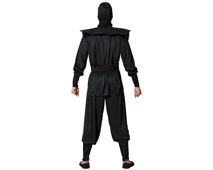 Disfraz Ninja Hombre Negro XS-S