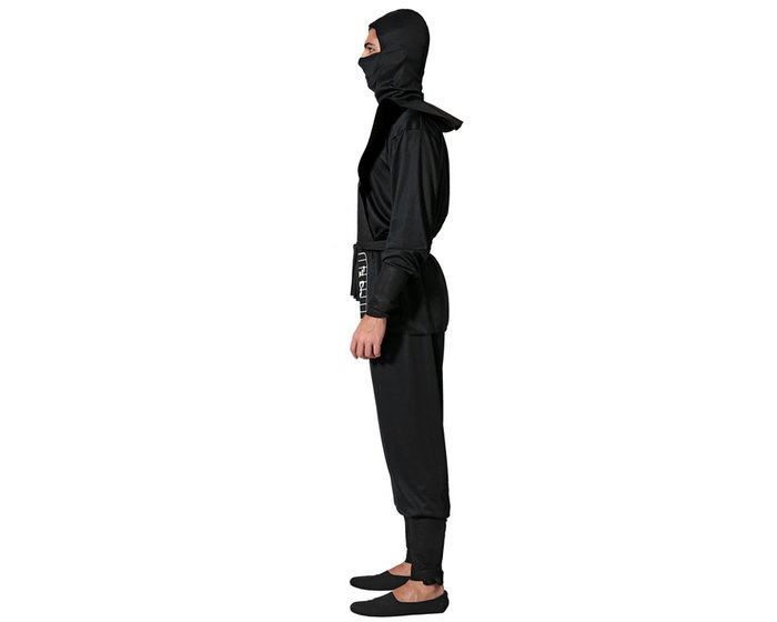 Disfraz Ninja Hombre Negro XS-S