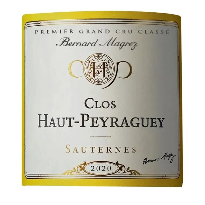 Château Clos Haut-Peyraguey 2020 Sauternes - Vino blanco de Burdeos