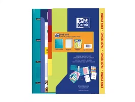 Oxford Europeanbinder Live & Go Carpeta A4+ con Recambio y Separadores Colores Vivos