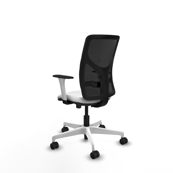PIQUERAS Y CRESPO Silla de oficina Motilla con mecanismo Sincro/Traslack Blanco y Negro PIQUERAS Y CRESPO Silla de oficina Motilla con mecanismo Sincro/Traslack Blanco y Negro