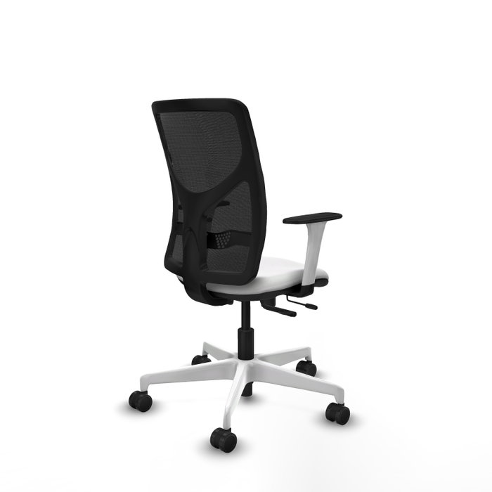 PIQUERAS Y CRESPO Silla de oficina Motilla con mecanismo Sincro/Traslack Blanco y Negro PIQUERAS Y CRESPO Silla de oficina Motilla con mecanismo Sincro/Traslack Blanco y Negro