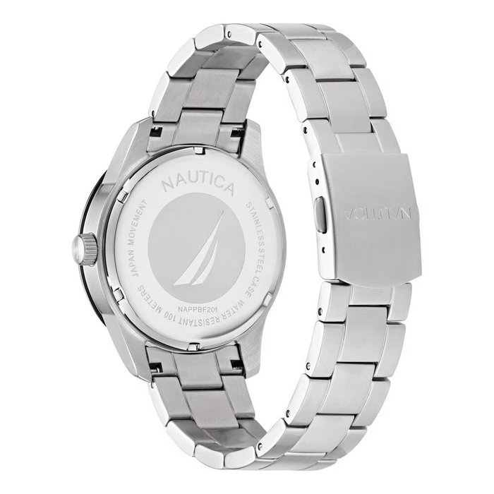 Nautica NAPPBF201 Reloj Analógico para Hombre con Esfera Azul