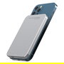 RealPower Powerbank PB-5000 MAG, 5000 mAh, Carga Inalámbrica 15W, Compatible MagSafe, Plata