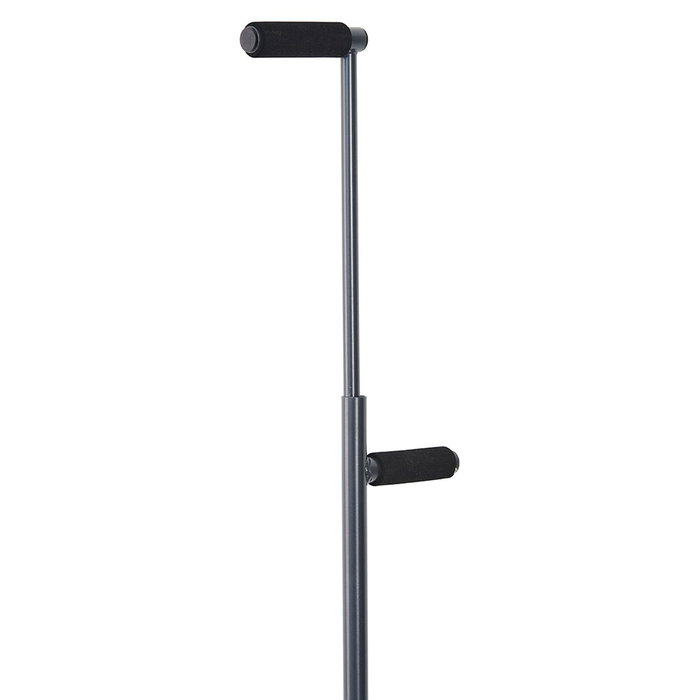 Grouw Limpiador de Sumideros con Cazoleta, Apertura Central, Cazoleta Ø13 cm, Poste Ø26 x 148 cm, Acero con Mangos de Espuma EVA