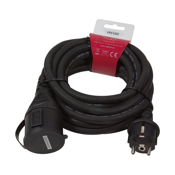 LogiLink Cable de extensión de alimentación 5m negro LogiLink Cable de extensión de alimentación 5m negro