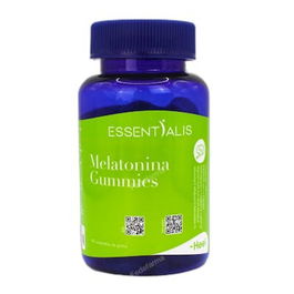 Essentialis Melatonina Gummies 60 Caramelos de Goma para Conciliar el Sueño Rápido, Apto Veganos y Niños Mayores de 3 Años