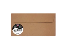 Clairefontaine Sobre Pollen Kraft 110x220 mm Pack de 5 unidades