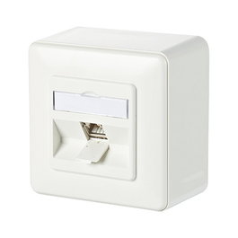 METZ CONNECT C6Amodul 1 Port 180 AP-Dose RAL9010