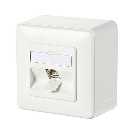 METZ CONNECT C6Amodul 1 Port 180 AP-Dose RAL9010 METZ CONNECT C6Amodul 1 Port 180 AP-Dose RAL9010