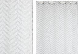 DKD Home Decor Cortina Gris Claro 260 x 140 cm (2 Unidades) Poliester