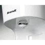 Brandt CAF1318S Cafetera con filtro, 1100W, 18 tazas, jarra de vidrio, placa caliente 40 min, blanco y plata