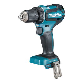Makita DDF485Z Taladro de Pistola Sin Llave y Escobillas, 18V, 2 Velocidades hasta 1900 RPM, Capacidad 13mm en Acero, Inalámbrico, Negro/Azul
