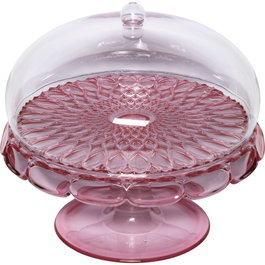 Guzzini VANITY Soporte para pasteles con cúpula pequeño Rosa flamingo