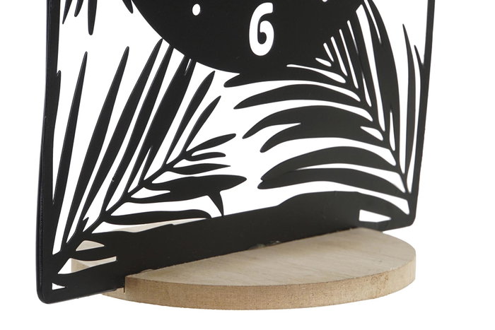 DKD Home Decor Reloj de Metal Negro 20x12,5x26 cm