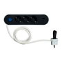 Simon Base múltiple 3 tomas Schuko y 2 USB (A/C)