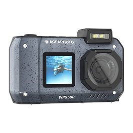 AgfaPhoto Realishot WP9500 - Cámara Sumergible 5K Ultra HD 24 MP, CMOS, LCD 2.9", Zoom Digital 18x, Resiste Agua 3 m, Color Negro