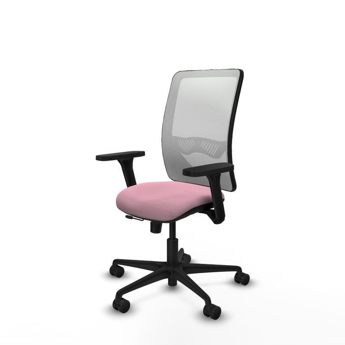 PIQUERAS Y CRESPO Silla de oficina Zulema Rosa y Blanco