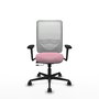 PIQUERAS Y CRESPO Silla de oficina Zulema Rosa y Blanco