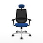 PIQUERAS Y CRESPO Silla de oficina Mardos con mecanismo Sincro, Azul y Negro